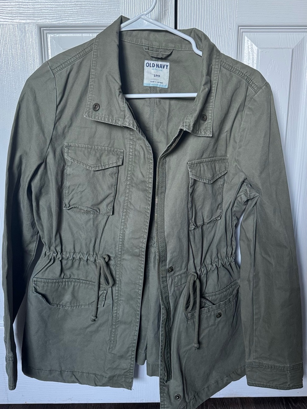Old Navy Olive Green Utility Jacket - Small